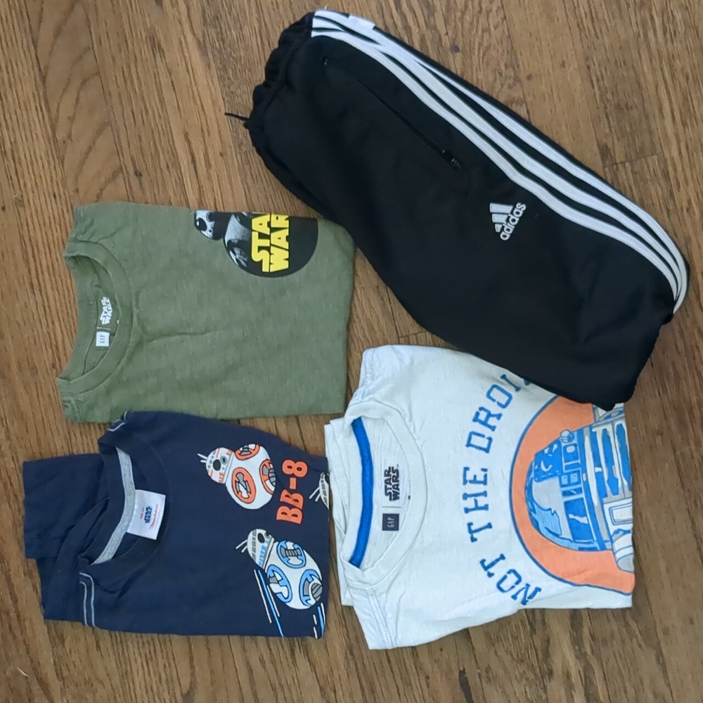 Boys star wars and adidas lot gap Hanna Andersson